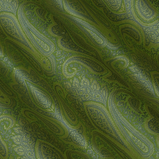 Green Color Tanchui Brocade Fabric