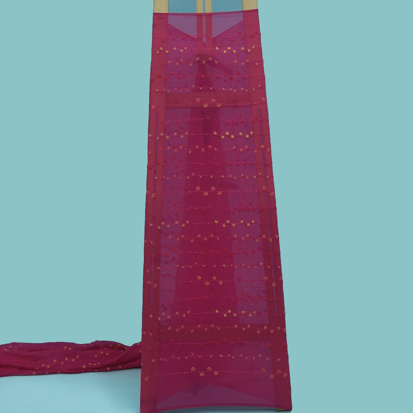 Chanderi Embroidery Fabric