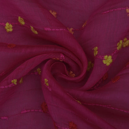 Chanderi Embroidery Fabric