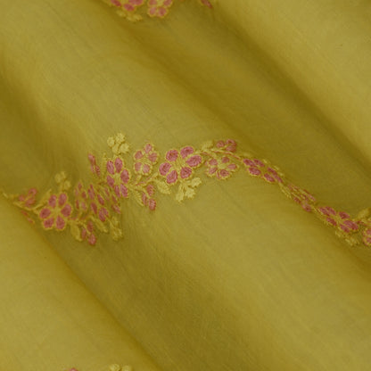 Chanderi Embroidery Fabric