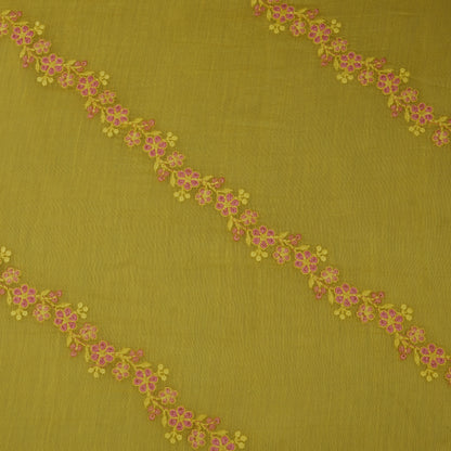 Chanderi Embroidery Fabric