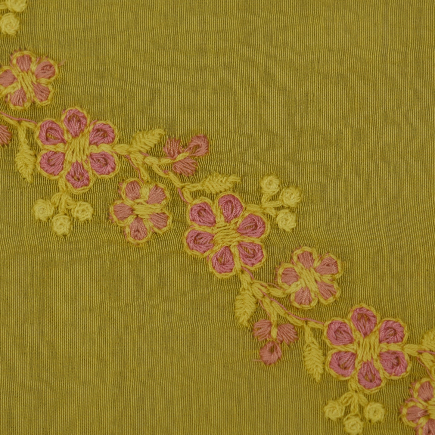 Chanderi Embroidery Fabric