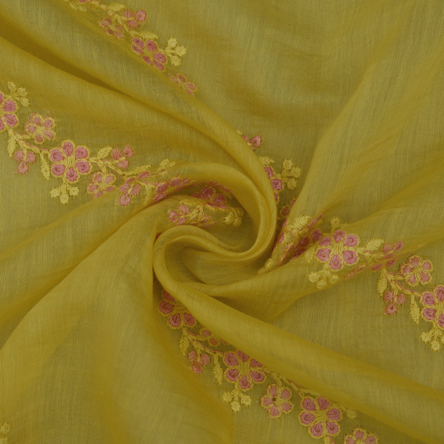 Chanderi Embroidery Fabric