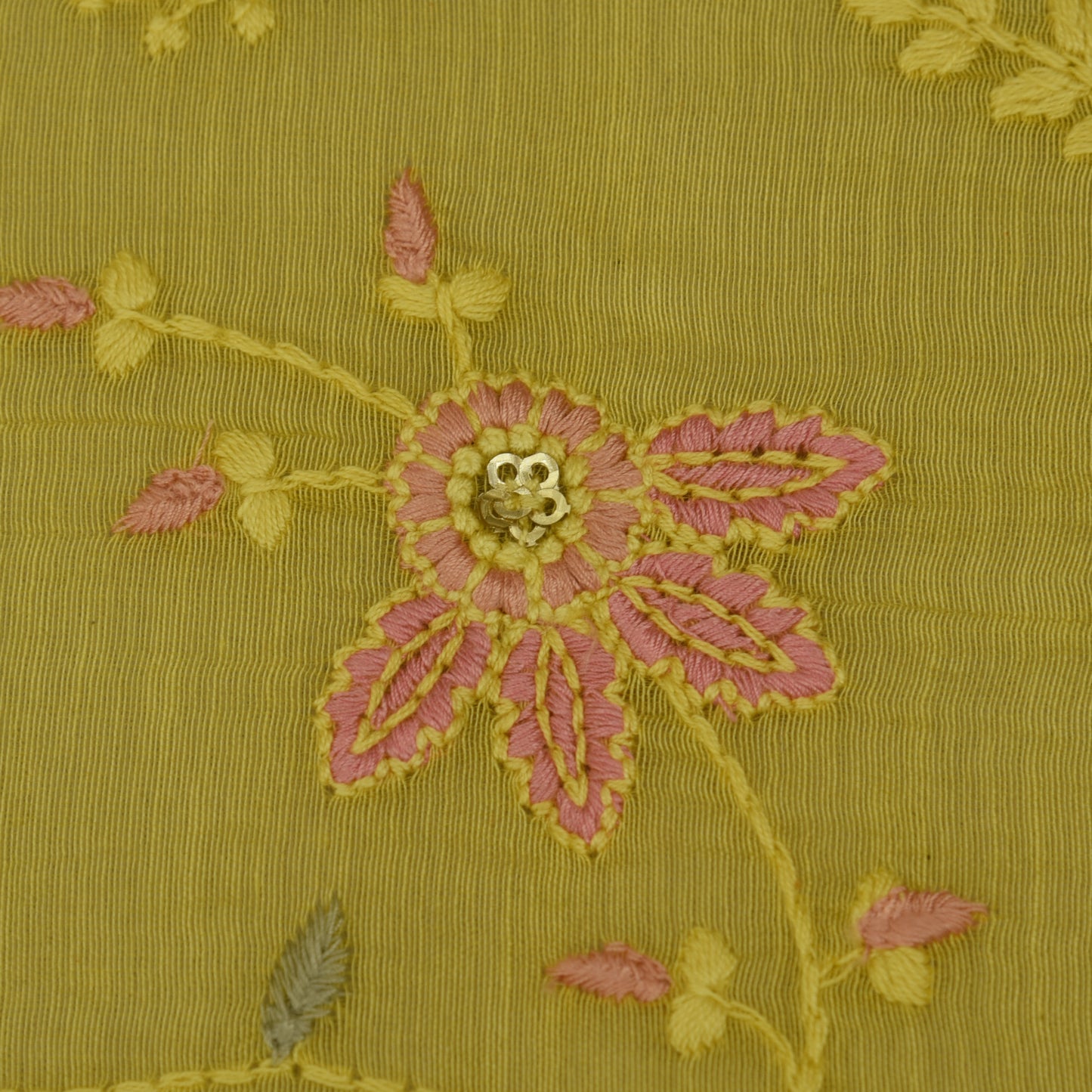 Chanderi Embroidery Fabric