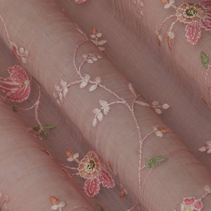 Chanderi Embroidery Fabric