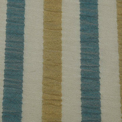 Multicolor Crush Tissue Stripe Fabric