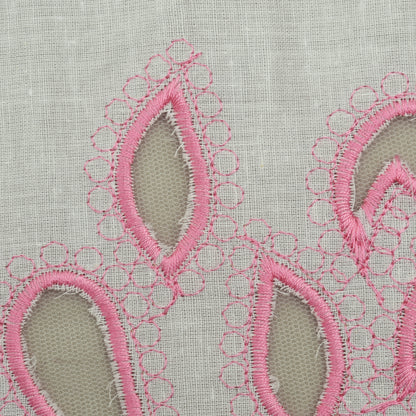 Cotton Chikan Embroidery Fabric