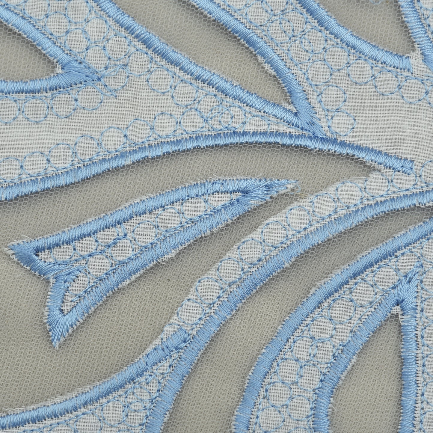 Cotton Chikan Embroidery Fabric