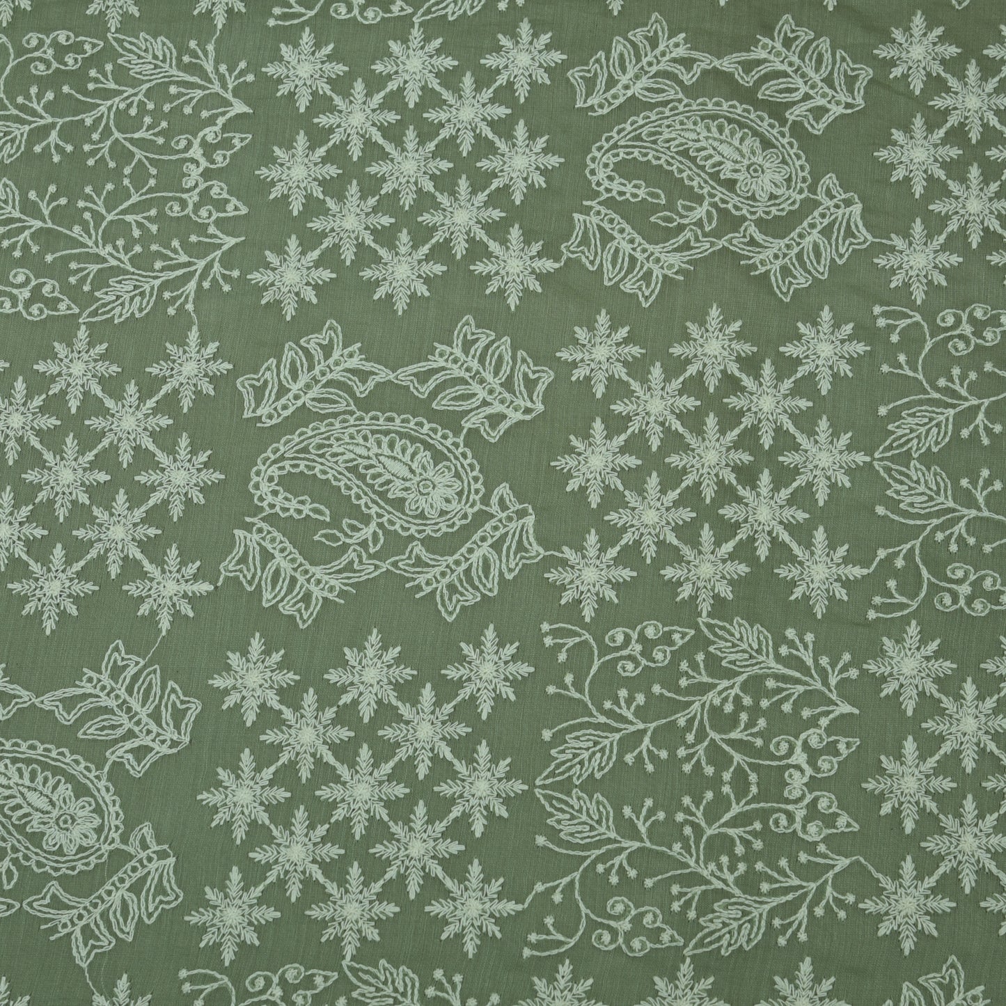 Chanderi Embroidery Fabric