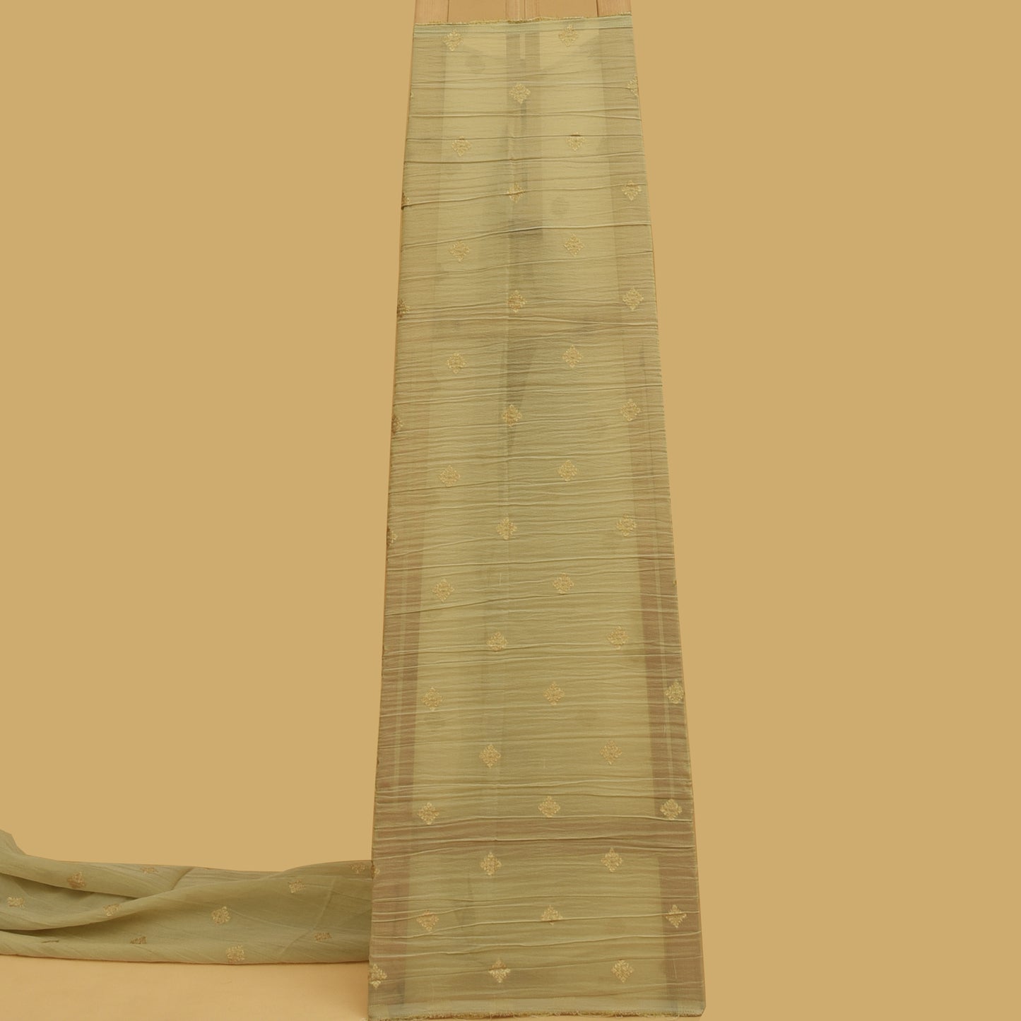 Colored Crush Tissue Booti Fabric