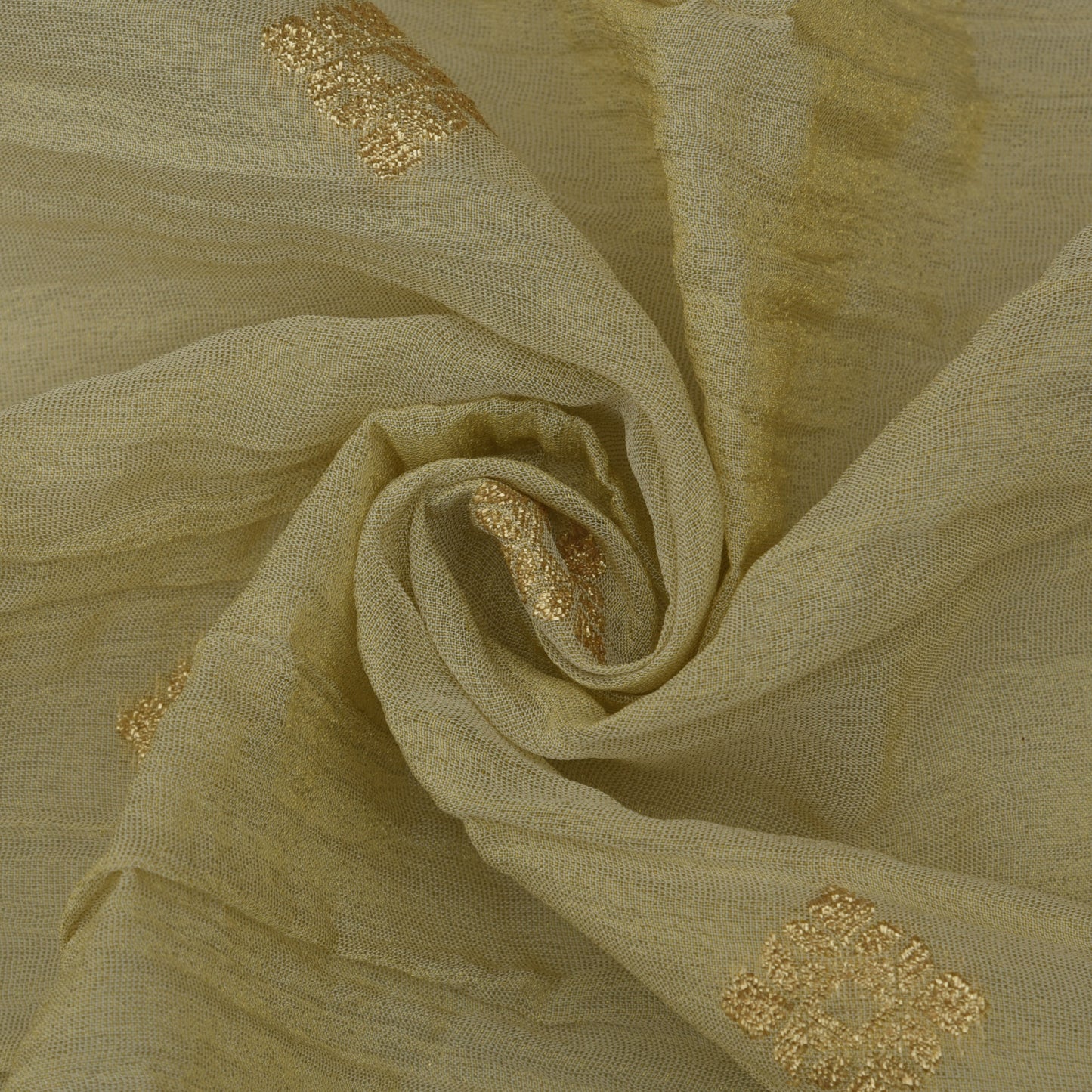 Colored Crush Tissue Booti Fabric