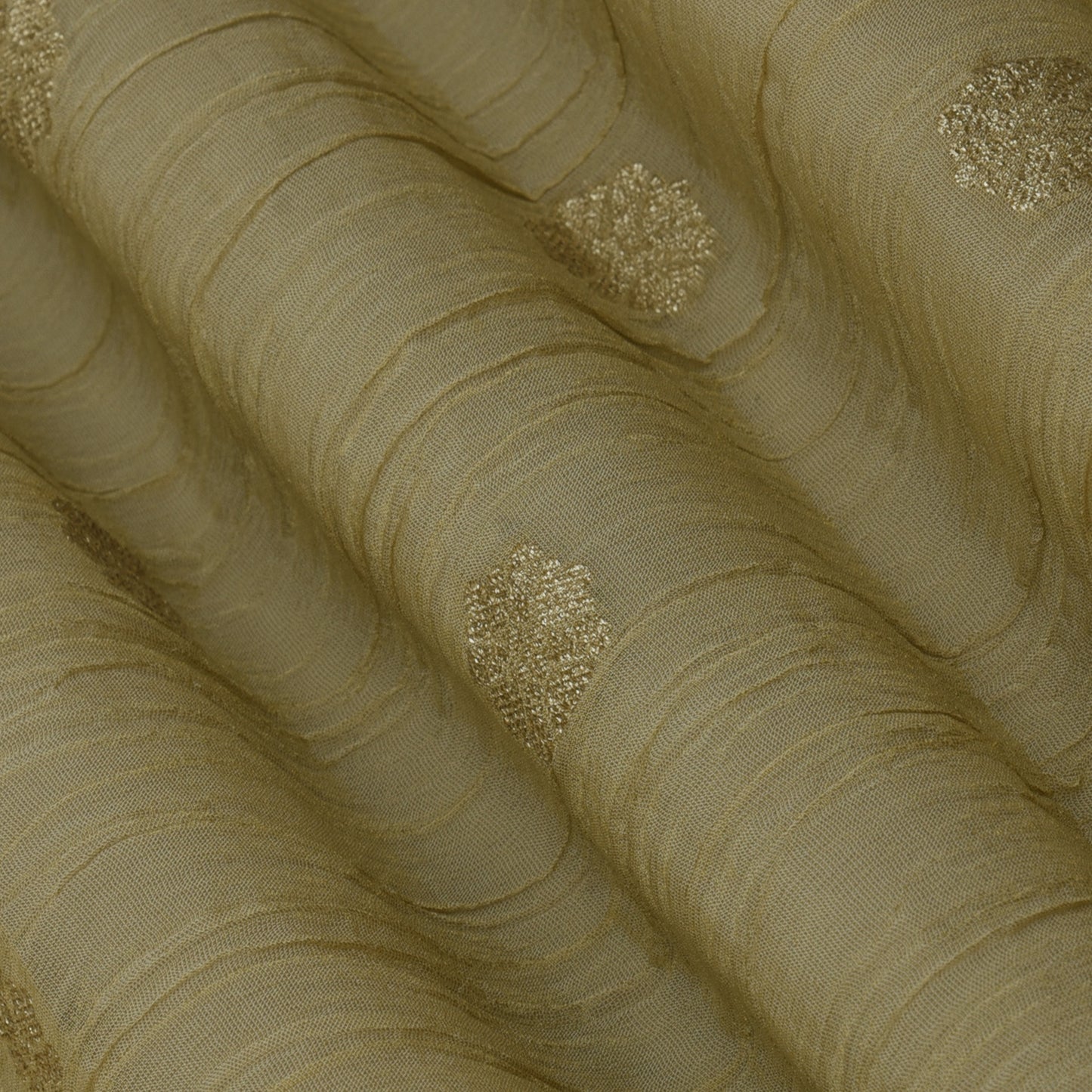 Colored Crush Tissue Booti Fabric