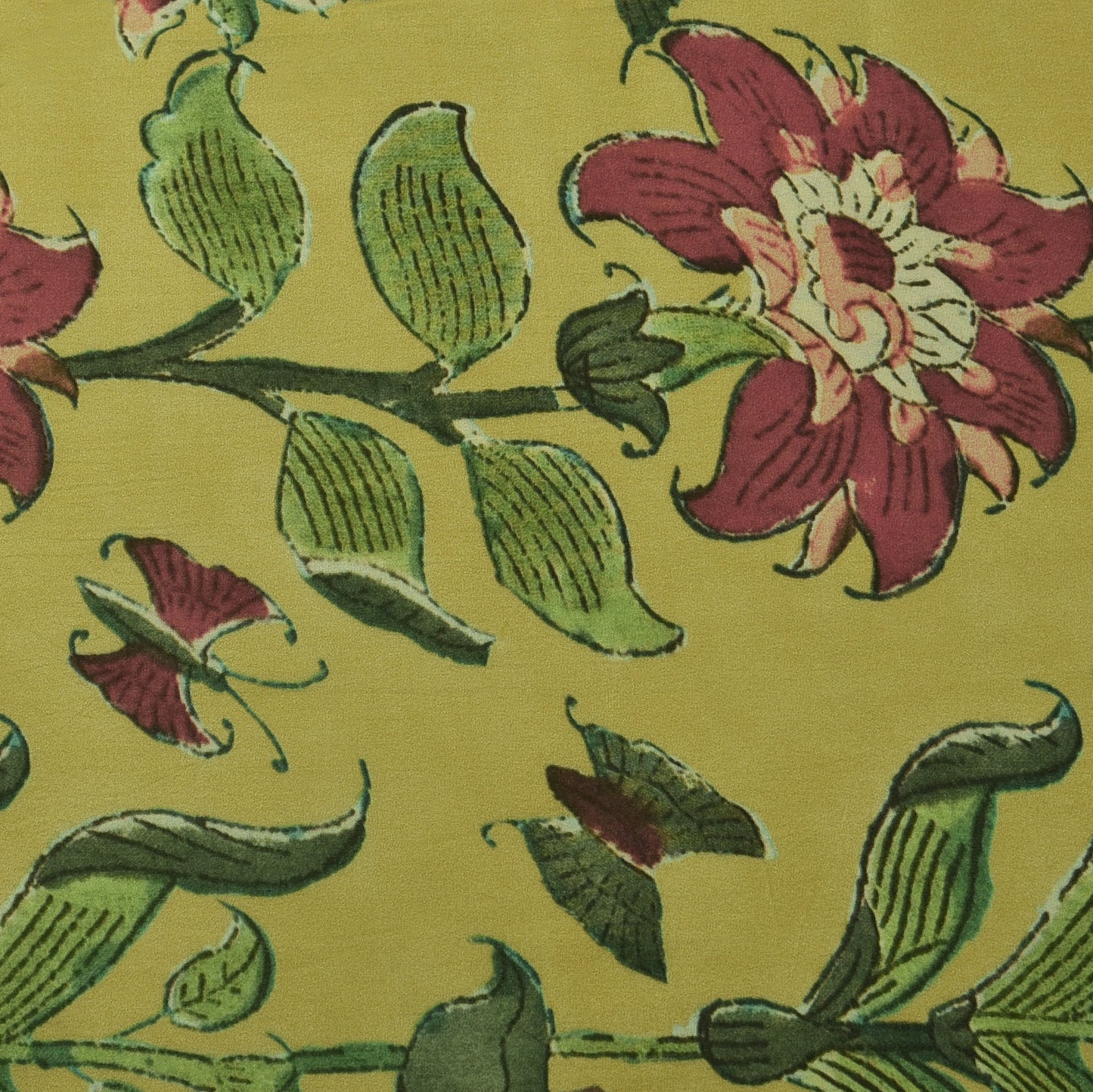 Floral Hydra Crepe Print Fabric