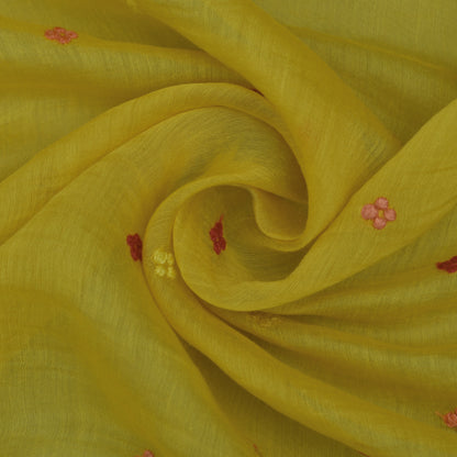 Chanderi Embroidery Fabric