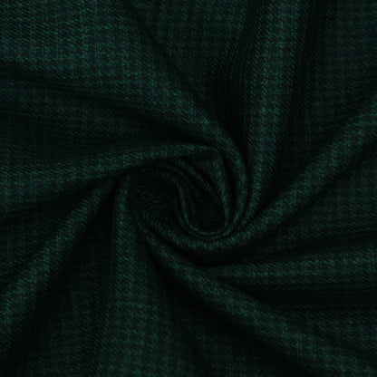 Green Color Pashmina Check Fabric