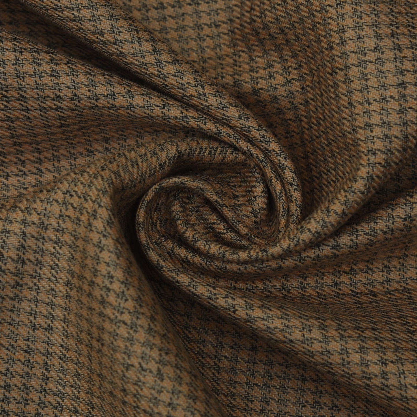 Brown Color Pashmina Check Fabric