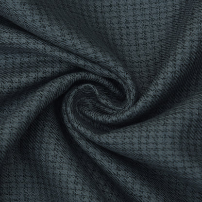 Grey Color Pashmina Check Fabric