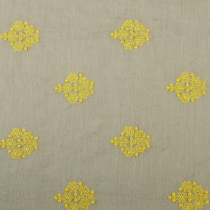 Chanderi Silk Embroidery Fabric