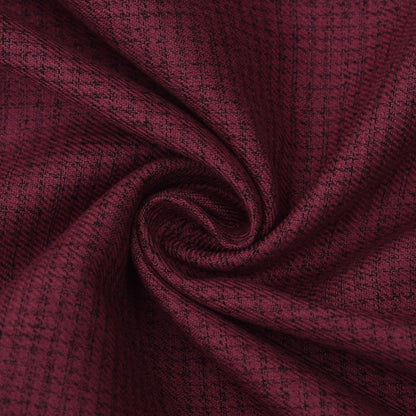 Dark Pink Color Pashmina Check Fabric