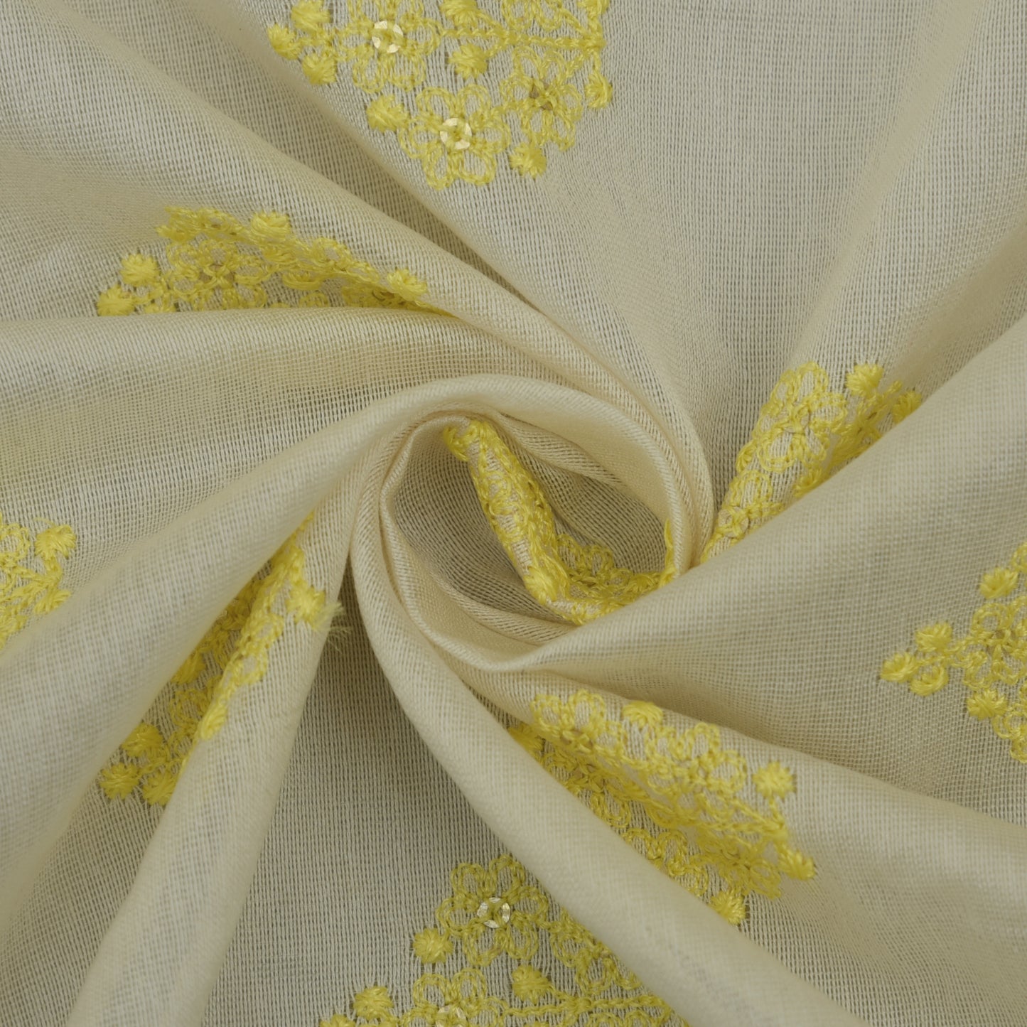 Chanderi Silk Embroidery Fabric