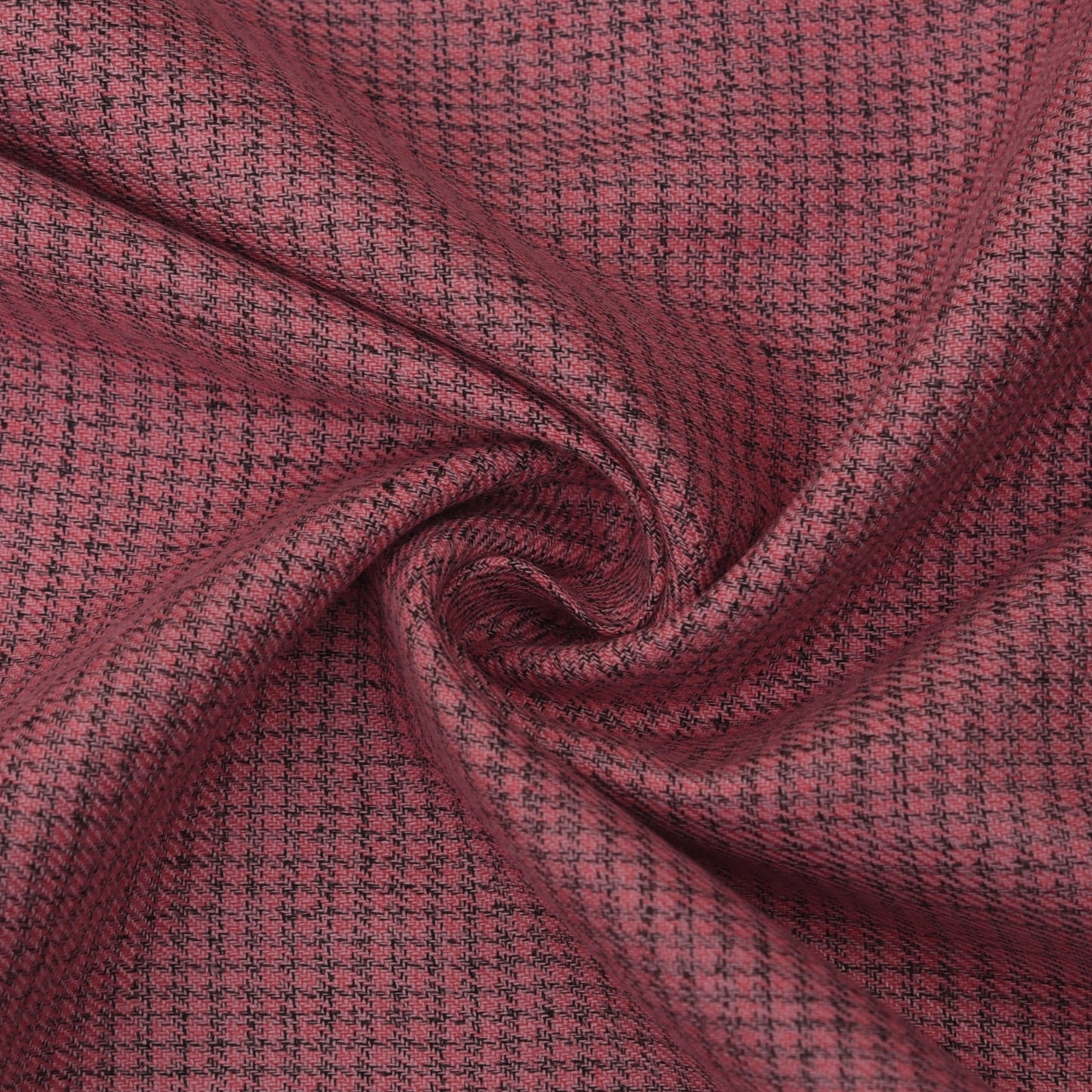 Pink Color Pashmina Check Fabric