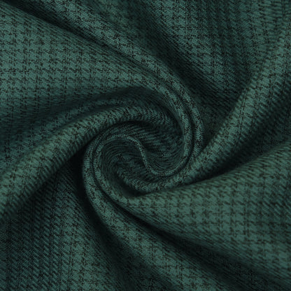 Green Color Pashmina Check Fabric
