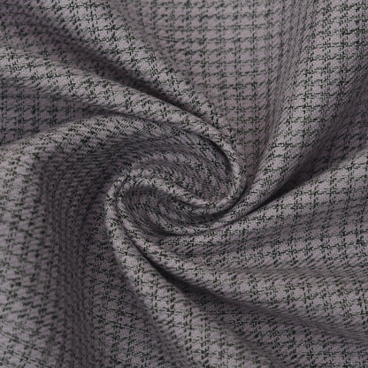 Grey Color Pashmina Check Fabric