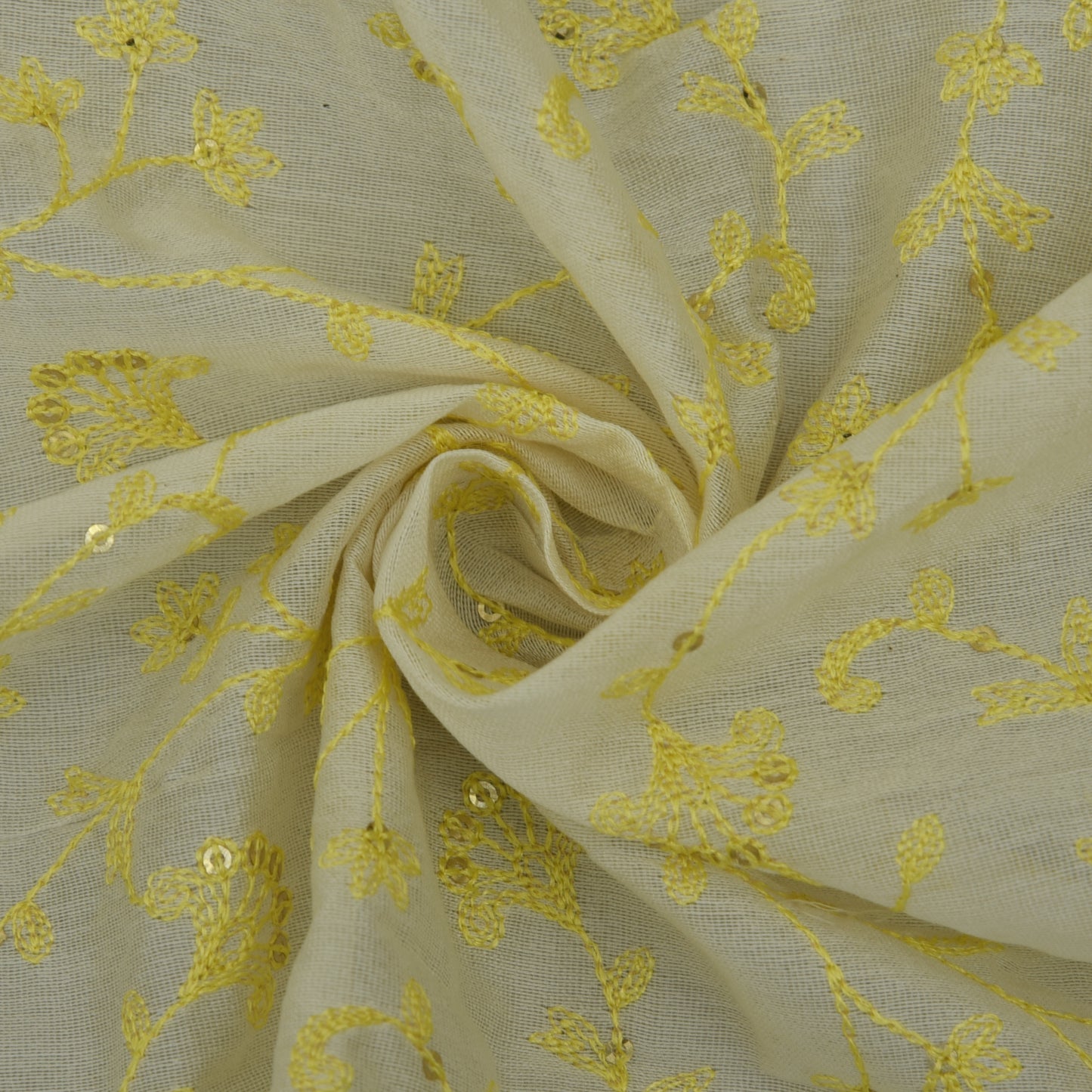 Chanderi Silk Embroidery Fabric