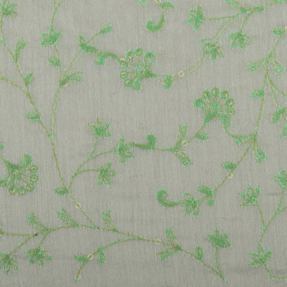 Chanderi Silk Embroidery Fabric