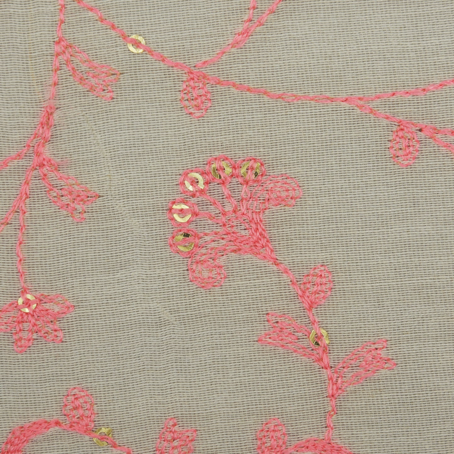 Chanderi Silk Embroidery Fabric