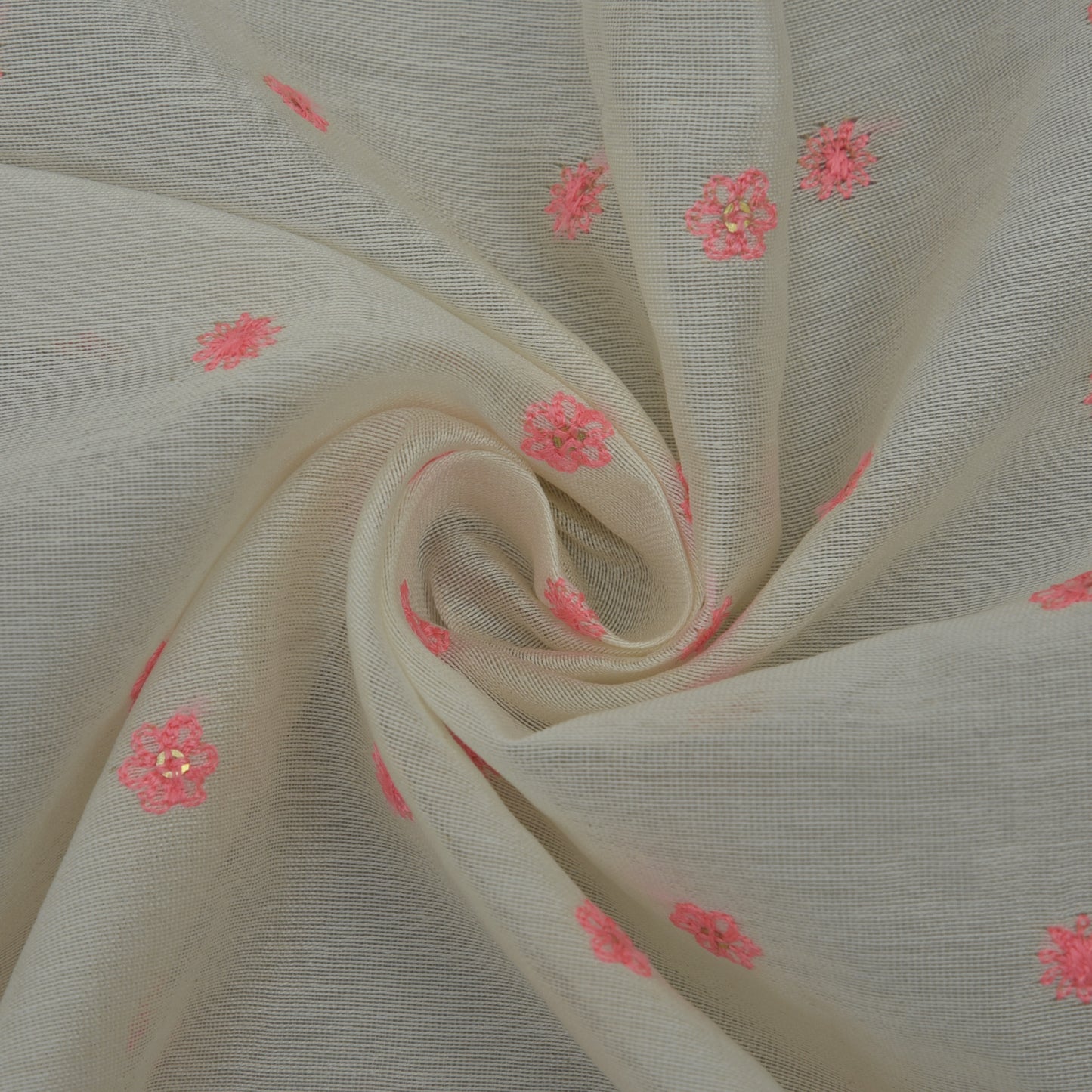 Chanderi Silk Embroidery Fabric