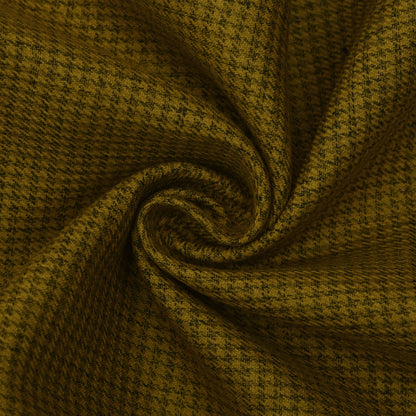Mustard Color Pashmina Check Fabric