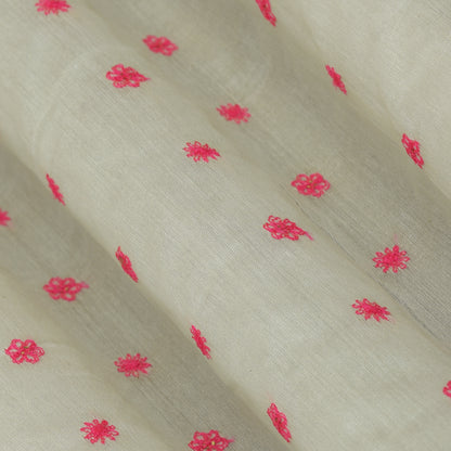 Chanderi Silk Embroidery Fabric