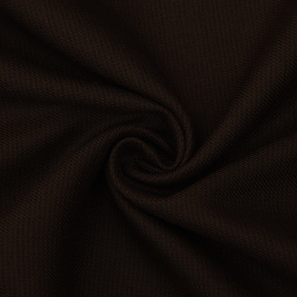 Dark Brown Color Pashmina Check Fabric