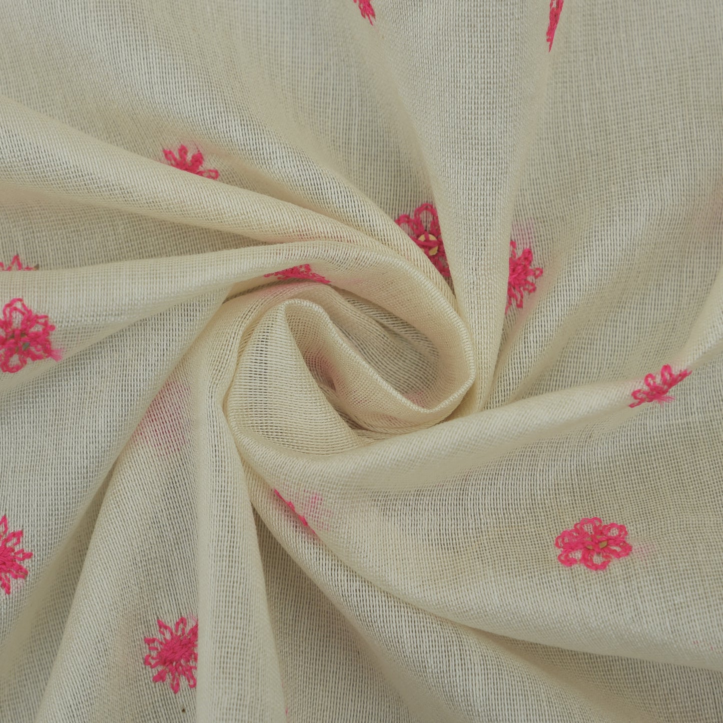 Chanderi Silk Embroidery Fabric