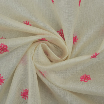 Chanderi Silk Embroidery Fabric