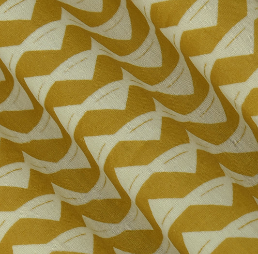 Organic Chanderi Print Fabric