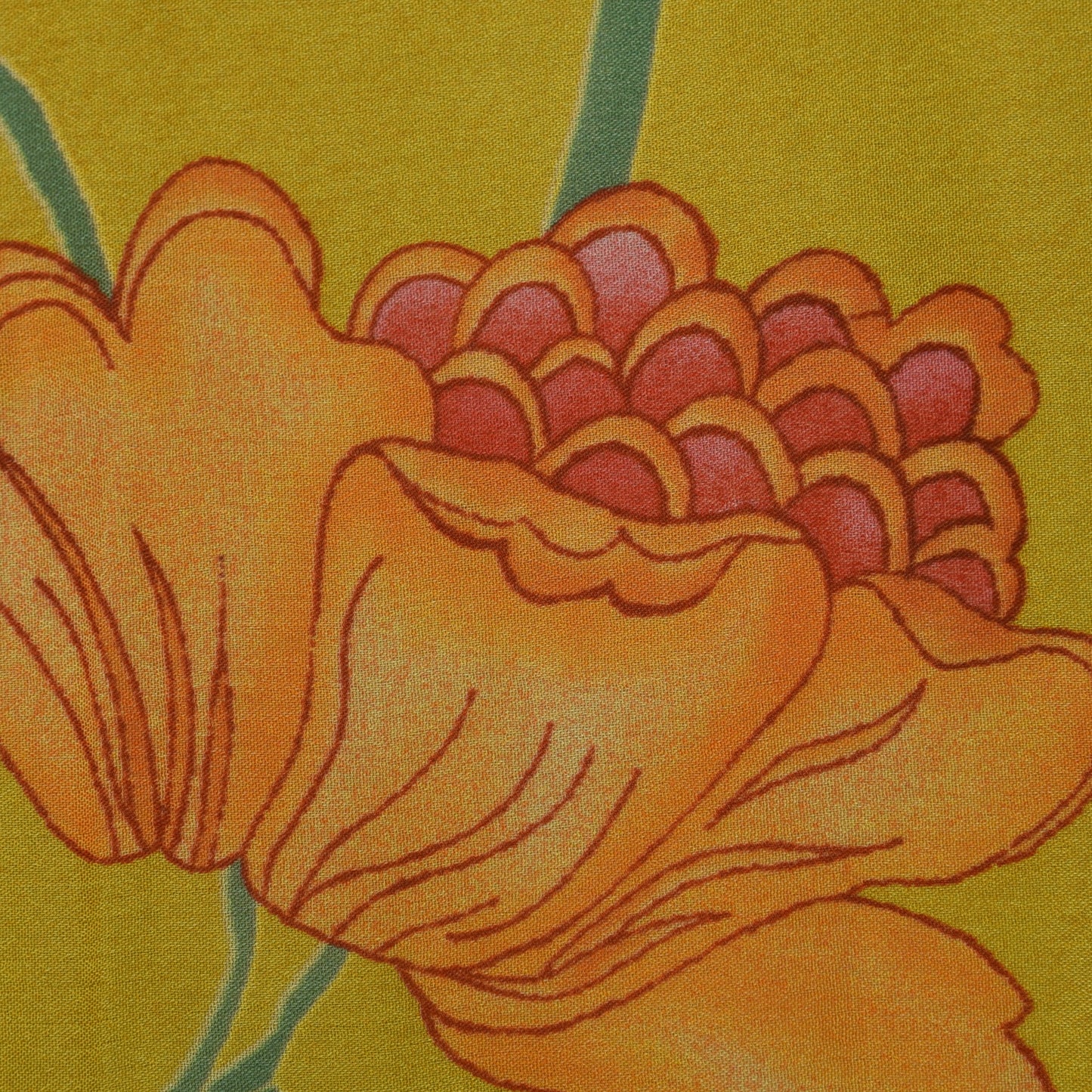 Floral Hydra Chinon Print Fabric