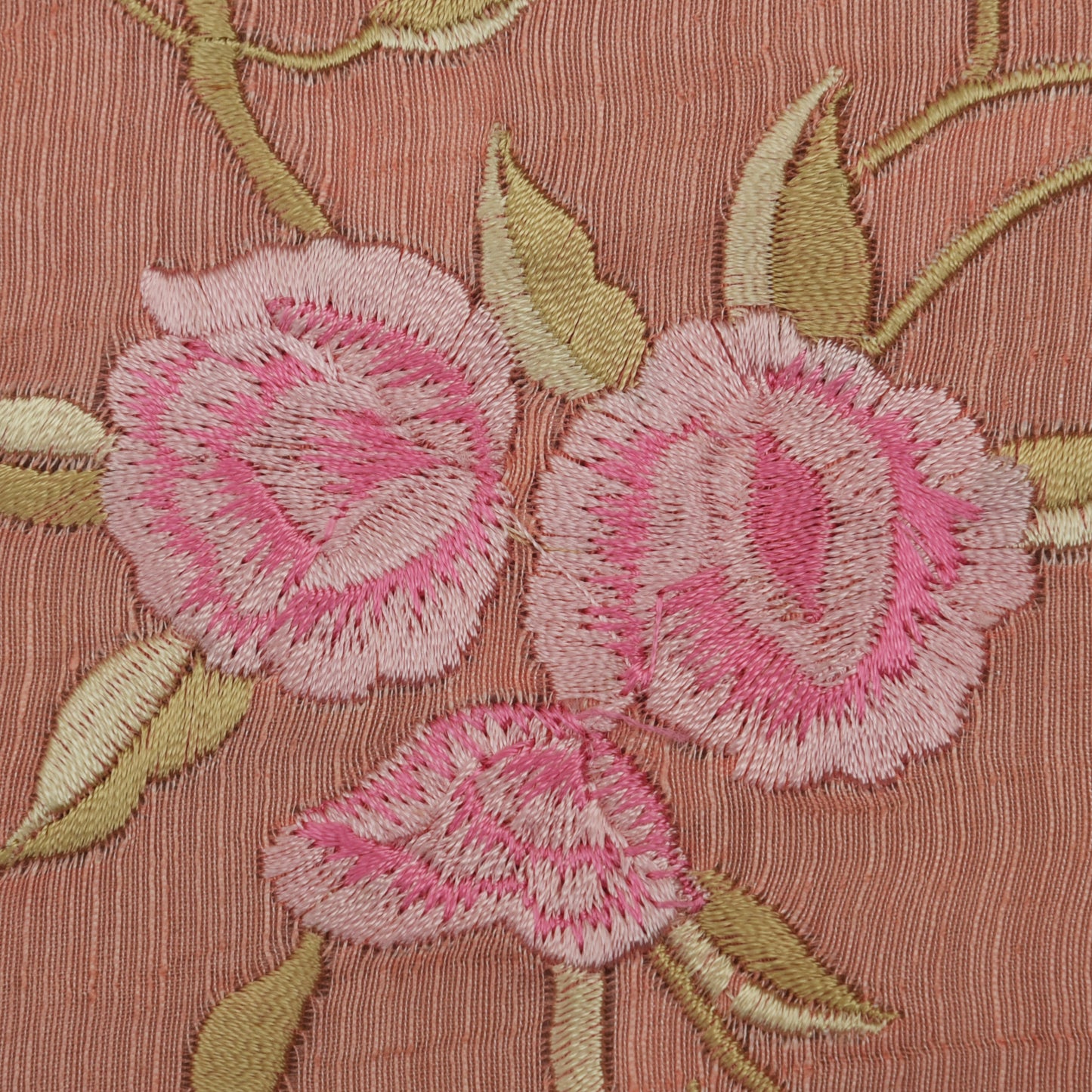 Pink Color Nokia Silk Embroidery Fabric