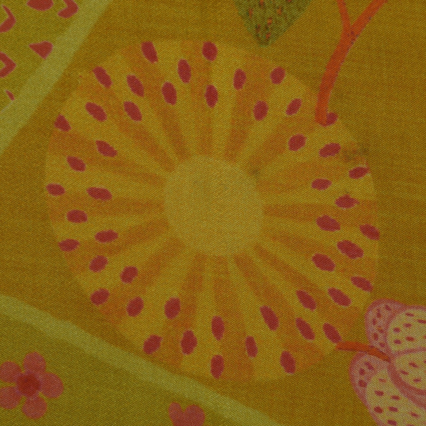 Floral Hydra Chinon Print Fabric