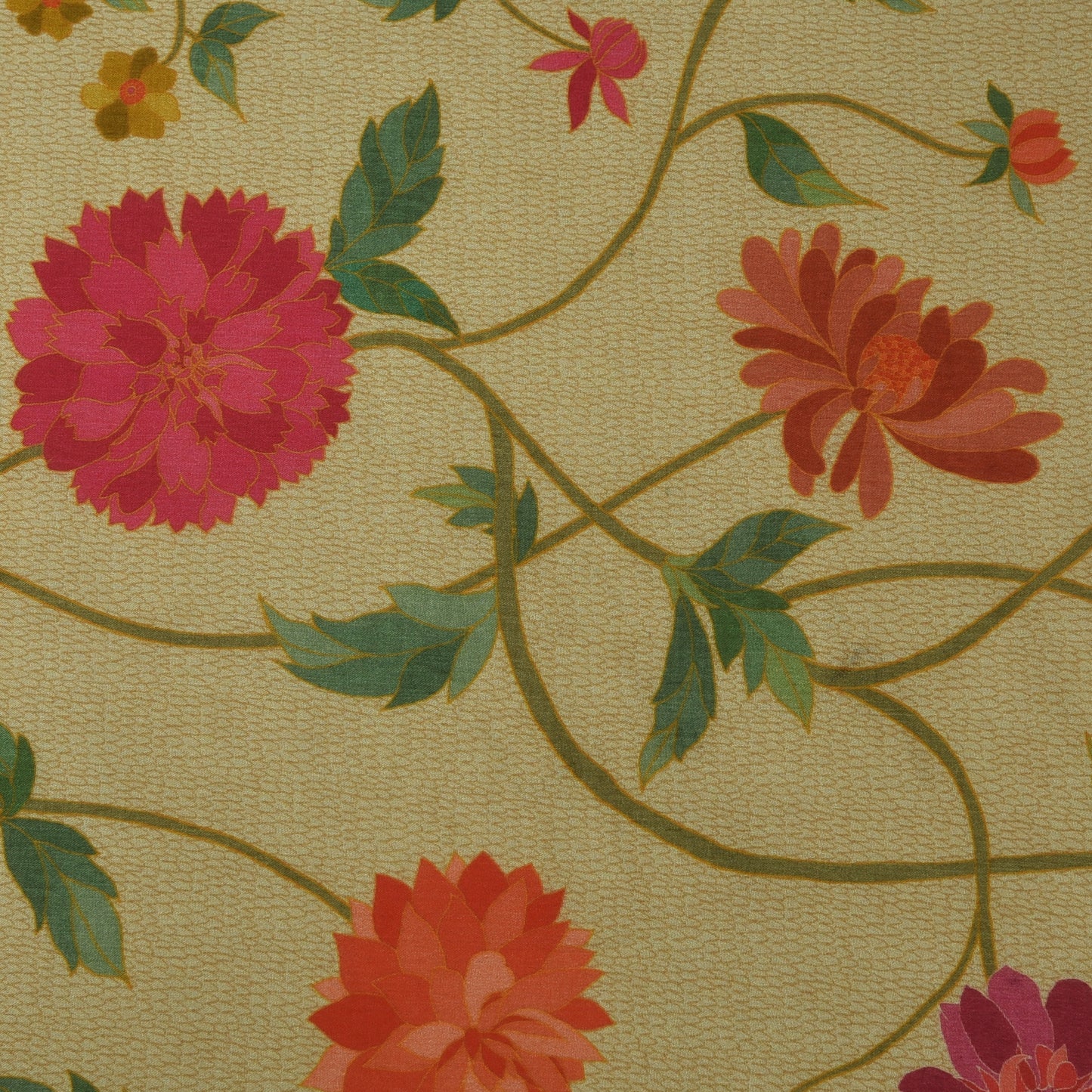 Floral Hydra Chinon Print Fabric