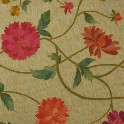 Floral Hydra Chinon Print Fabric