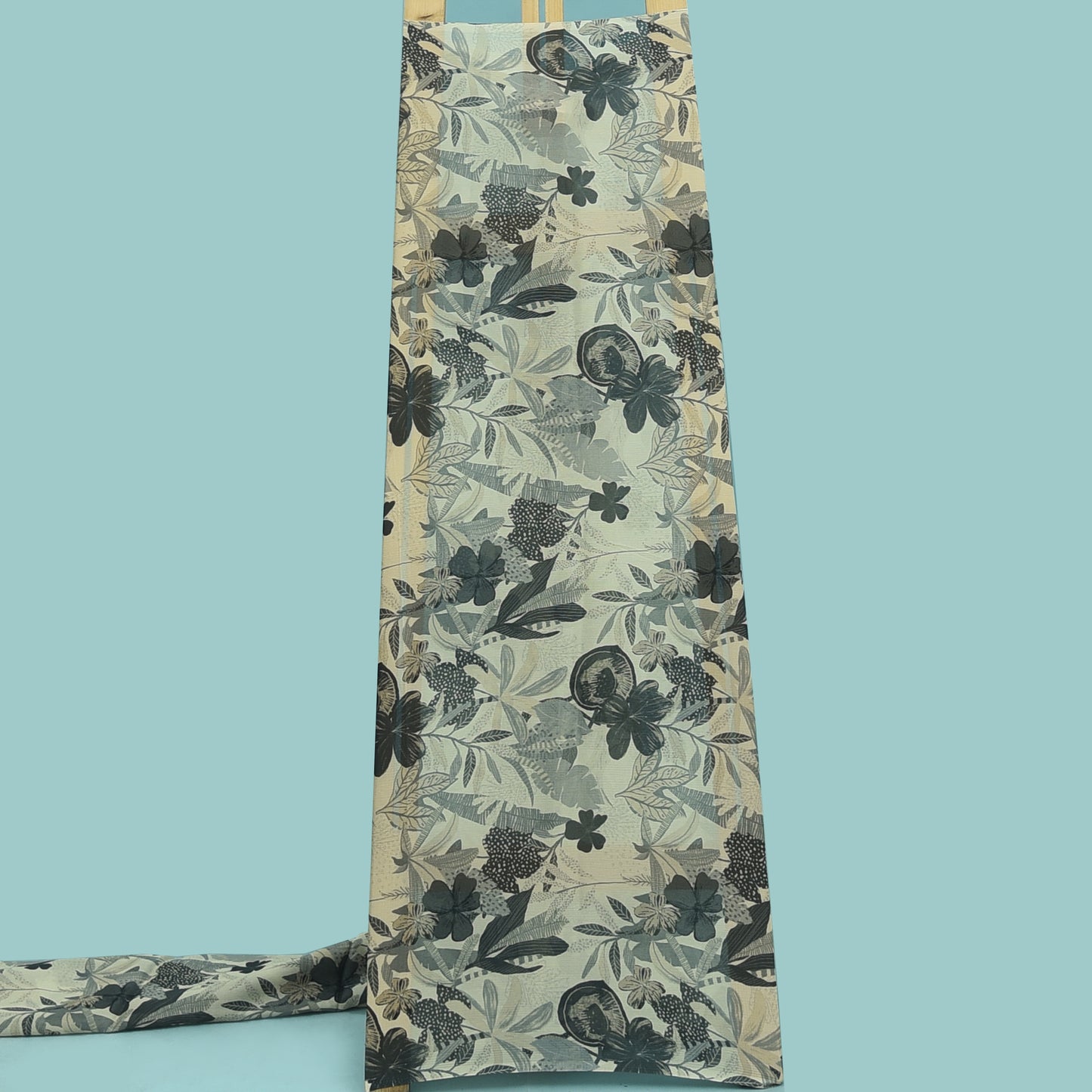 Floral Hydra Chinon Print Fabric