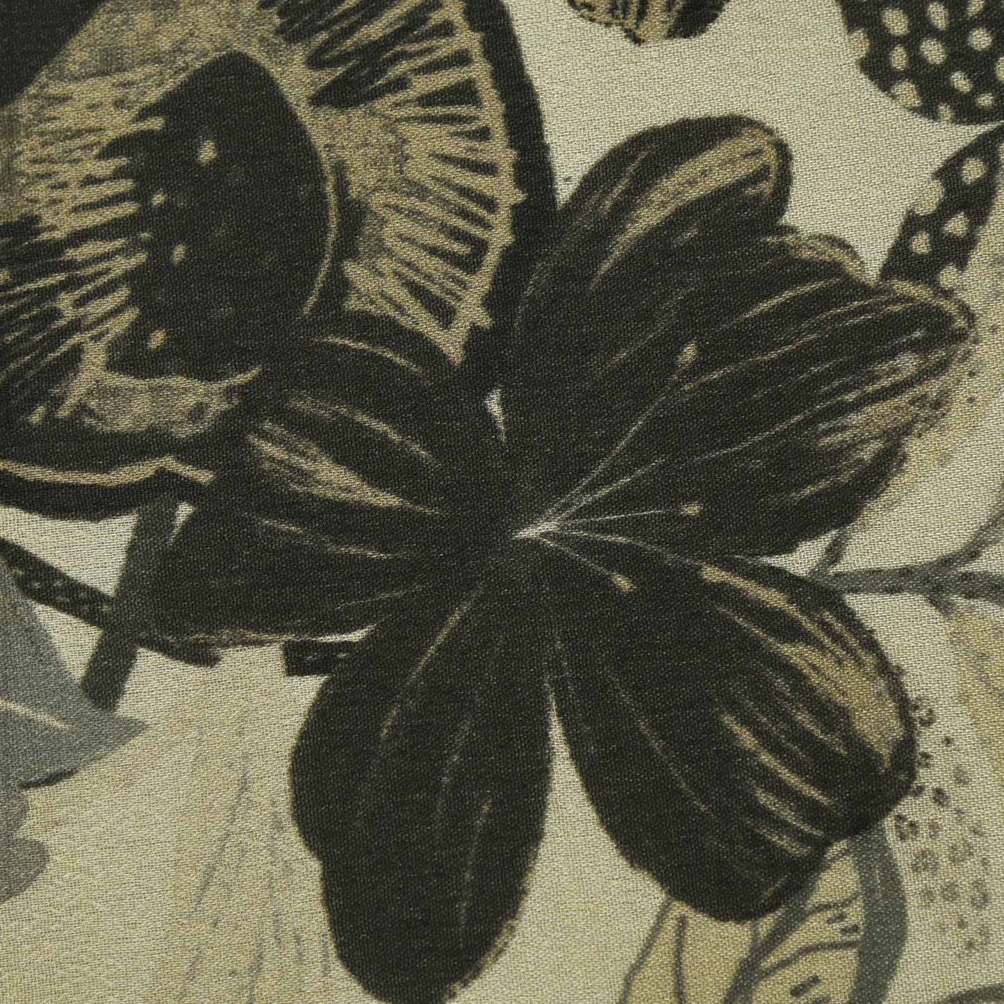 Floral Hydra Chinon Print Fabric