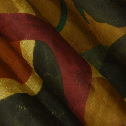 Multicolor Hydra Chinon Print Fabric