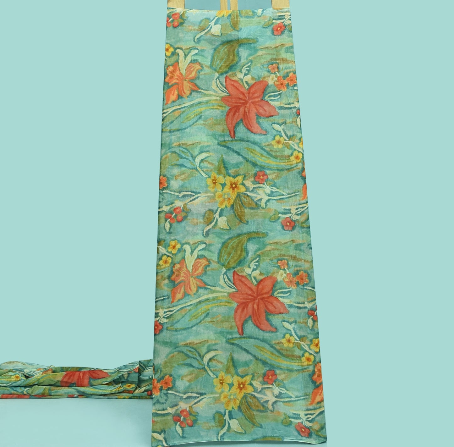 Multicolor Hydra Chinon Print Fabric