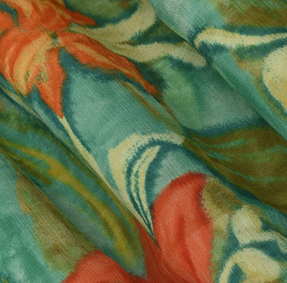 Multicolor Hydra Chinon Print Fabric