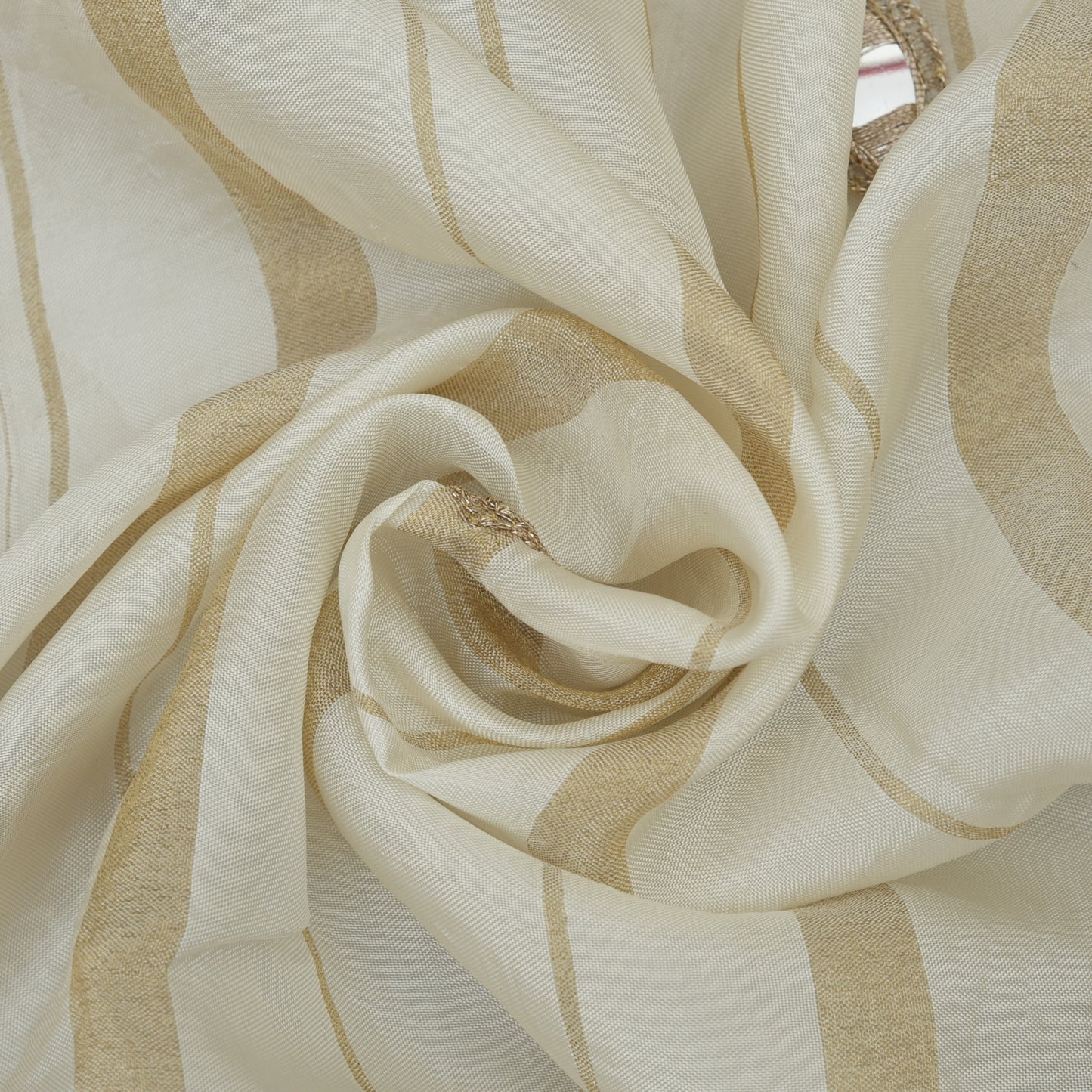 Beige Color Tissue Embroidery Fabric