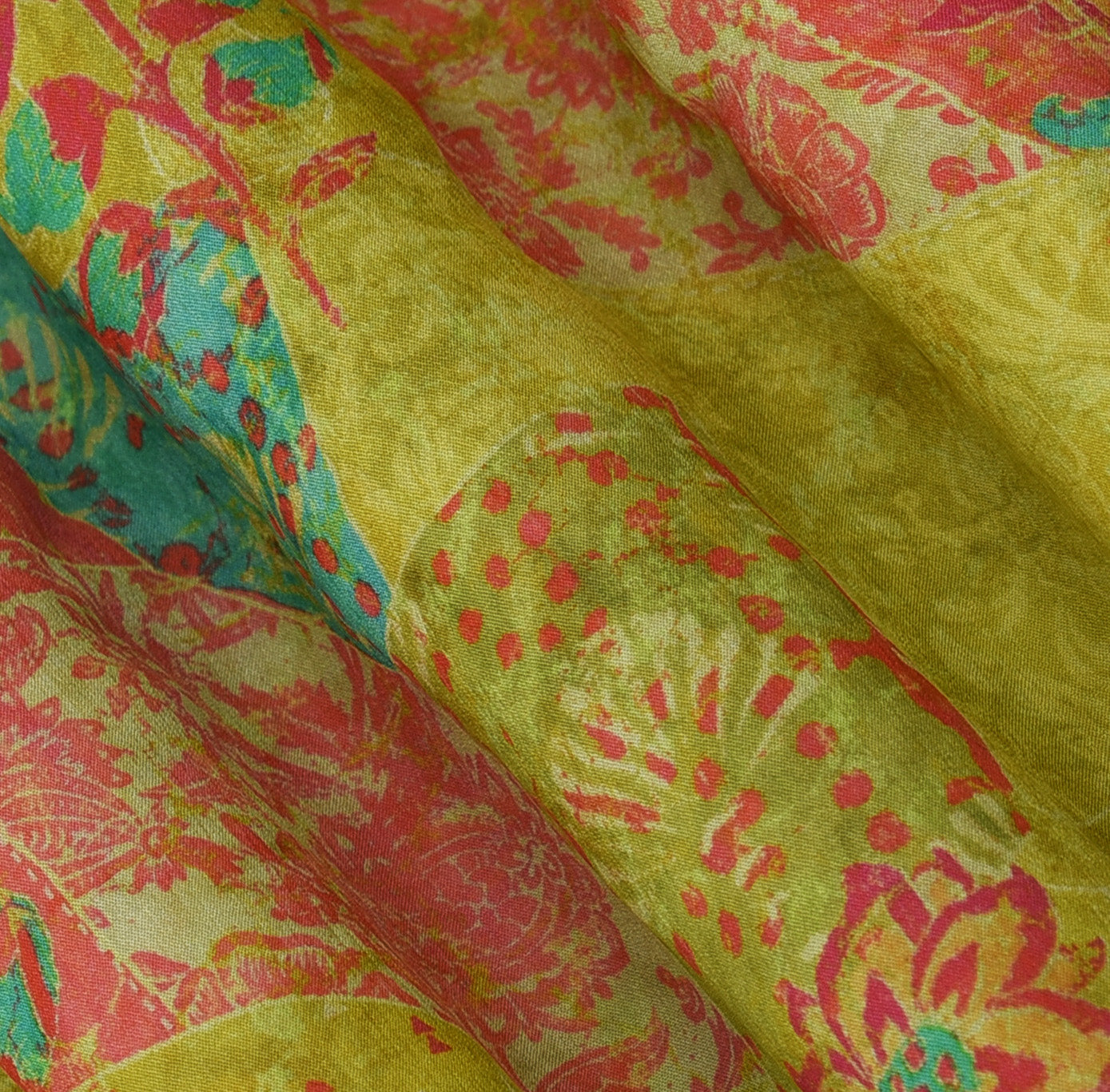 Multicolor Hydra Chinon Print Fabric