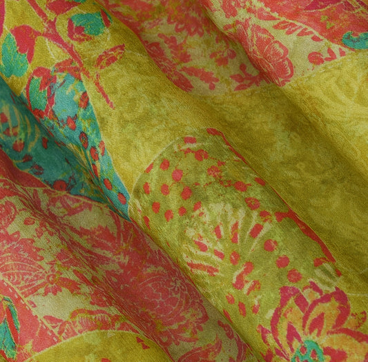 Multicolor Hydra Chinon Print Fabric